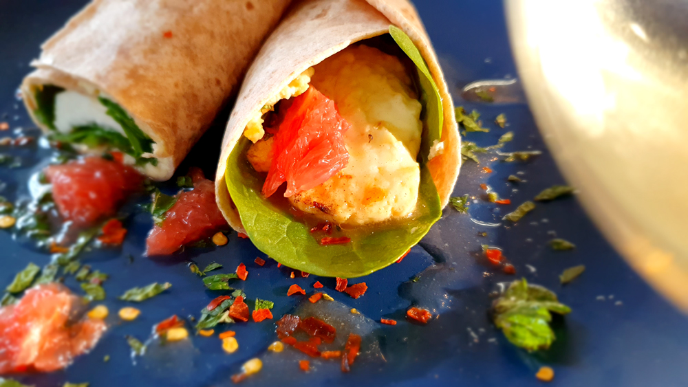 wrap halloumi