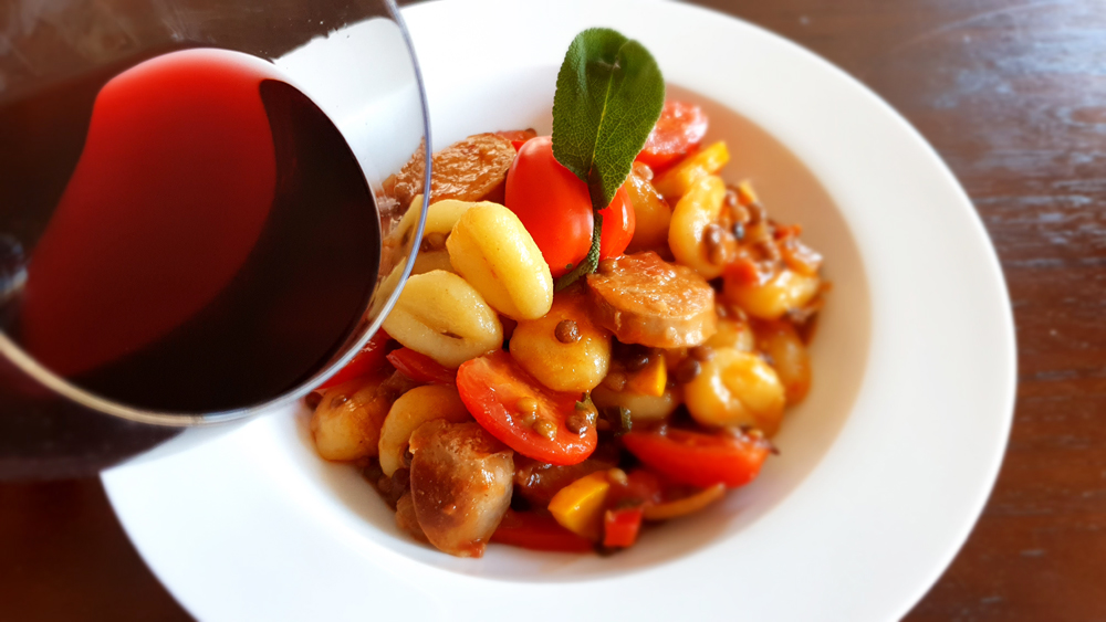 Gnocchi met linzen