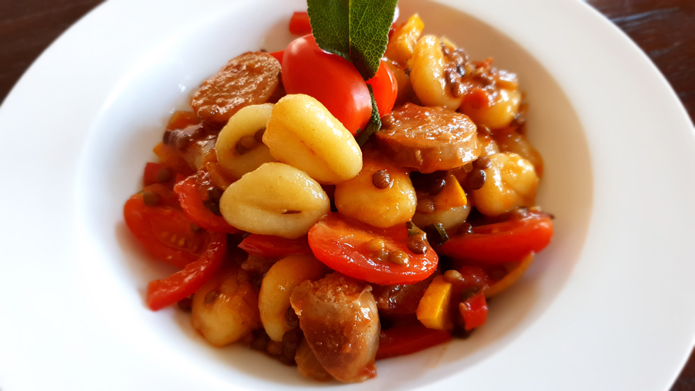 Gnocchi met linzen 2