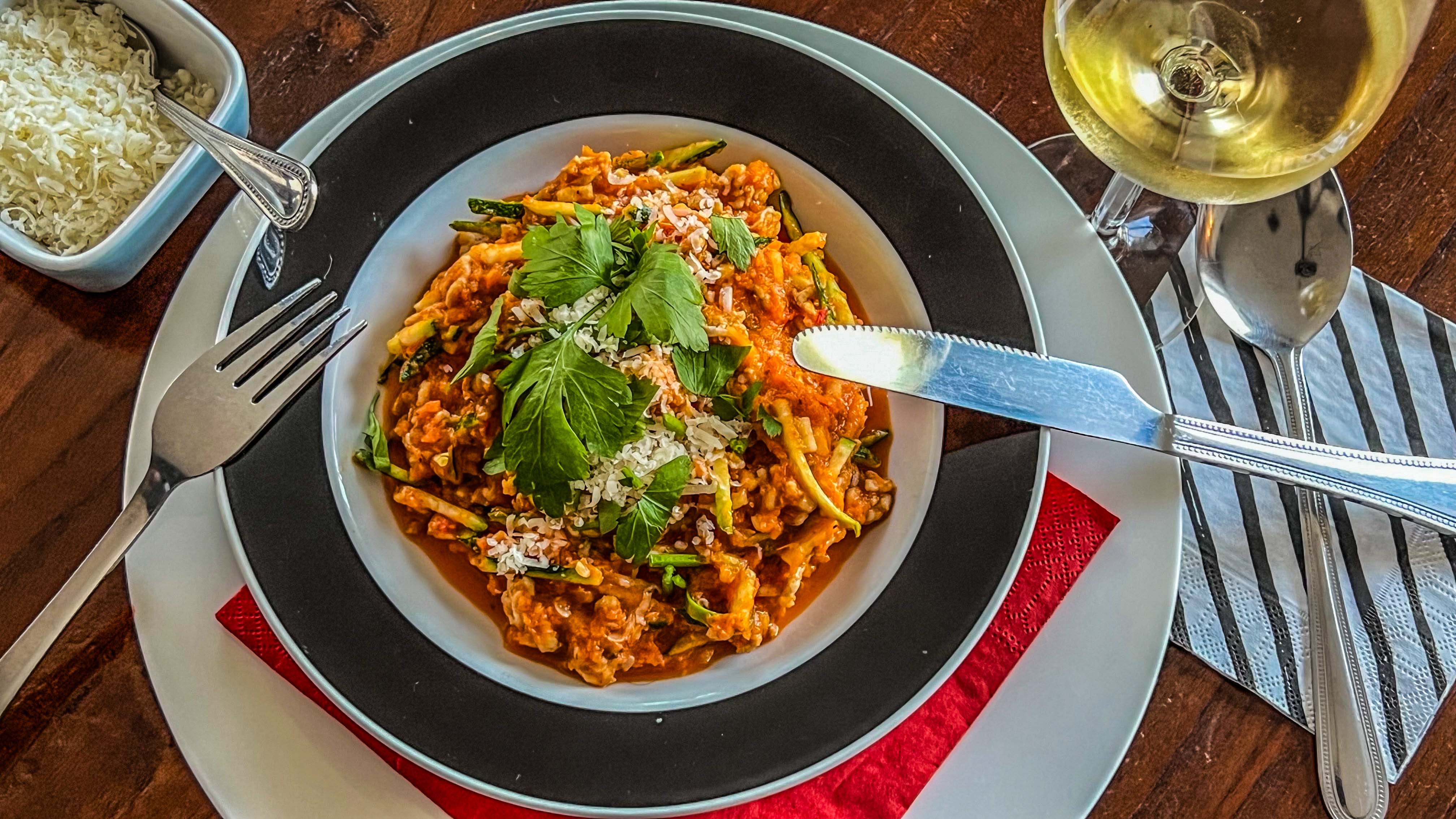 Courgette spaghetti